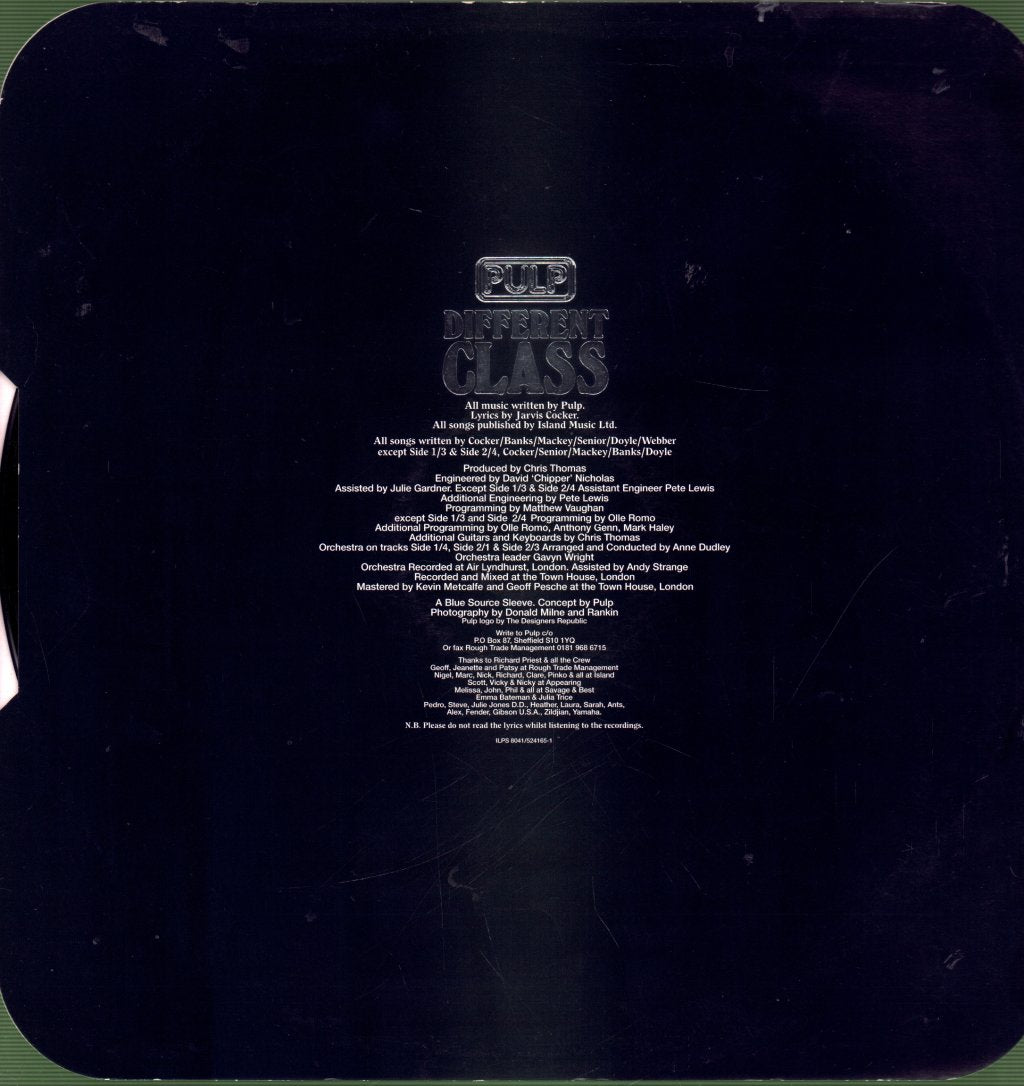 Pulp - Different Class - Lp