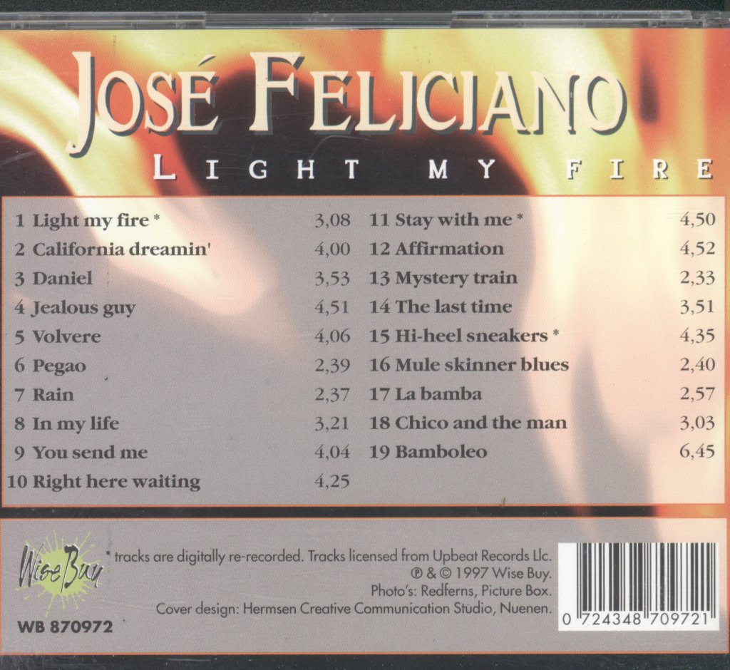 Jose Feliciano - Light My Fire - Cd