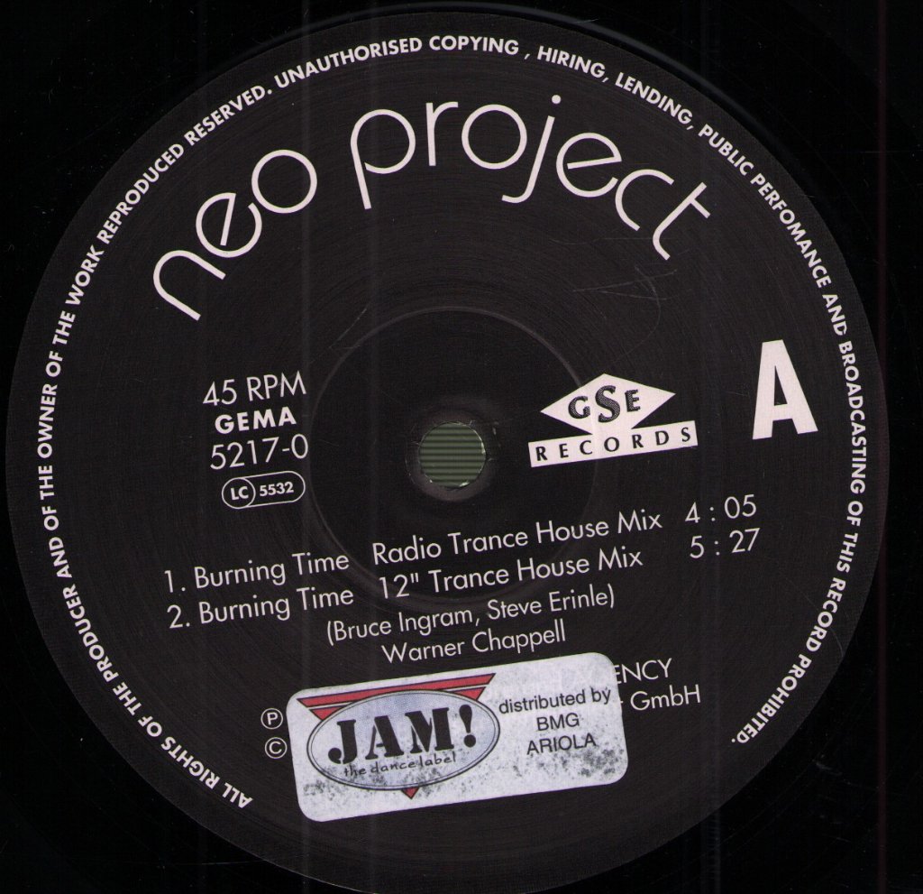 Neo Project - Burning Time - 12 Inch