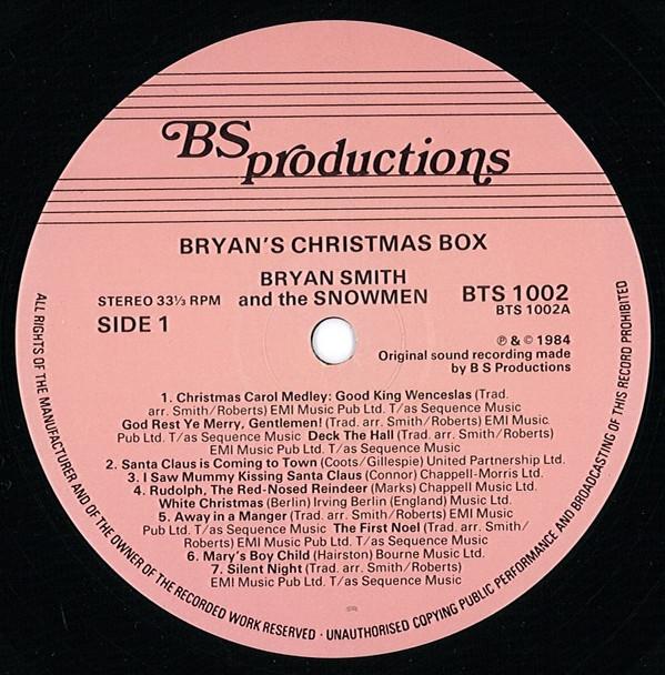 Bryan Smith And The Snowmen - Bryan's Christmas Box - Lp