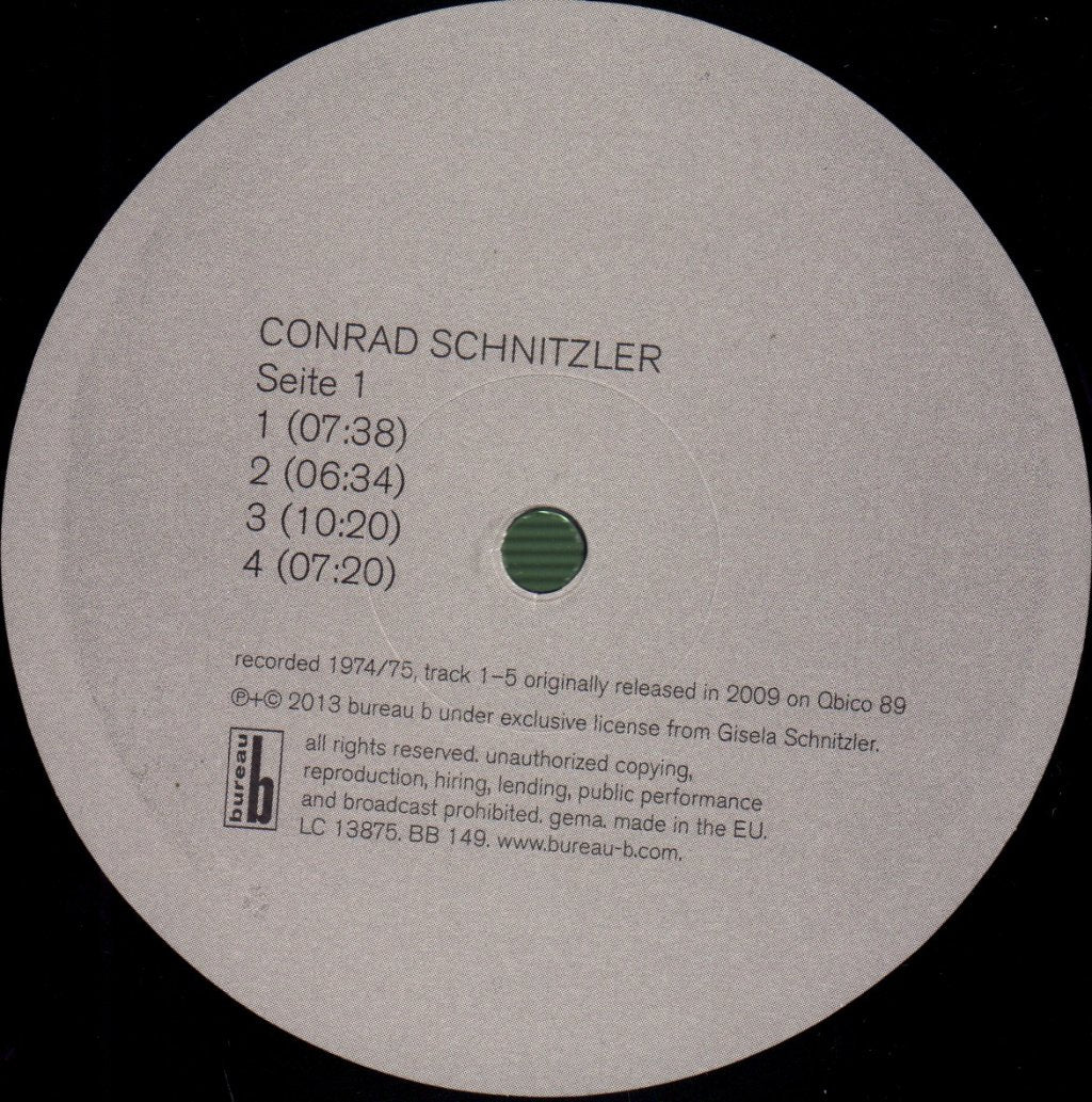 Conrad Schnitzler - Silver - Lp