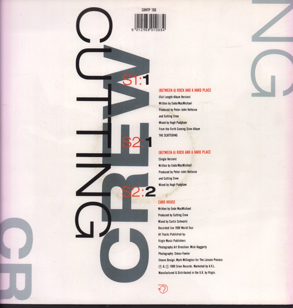 Cutting Crew - Rock And A Hard Place - 12 Inch