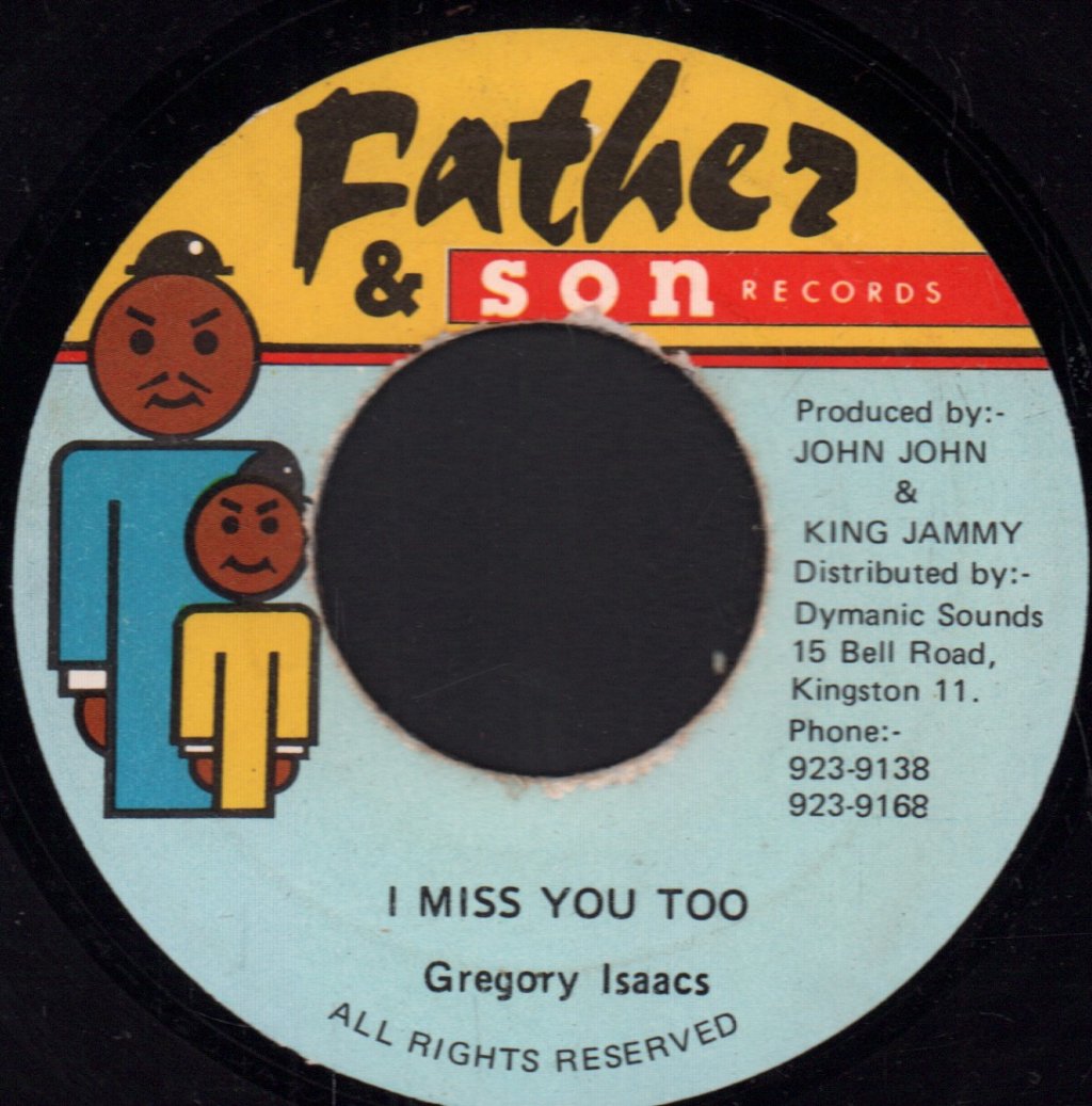 Gregory Isaacs - I Miss You Too - 7 Inch