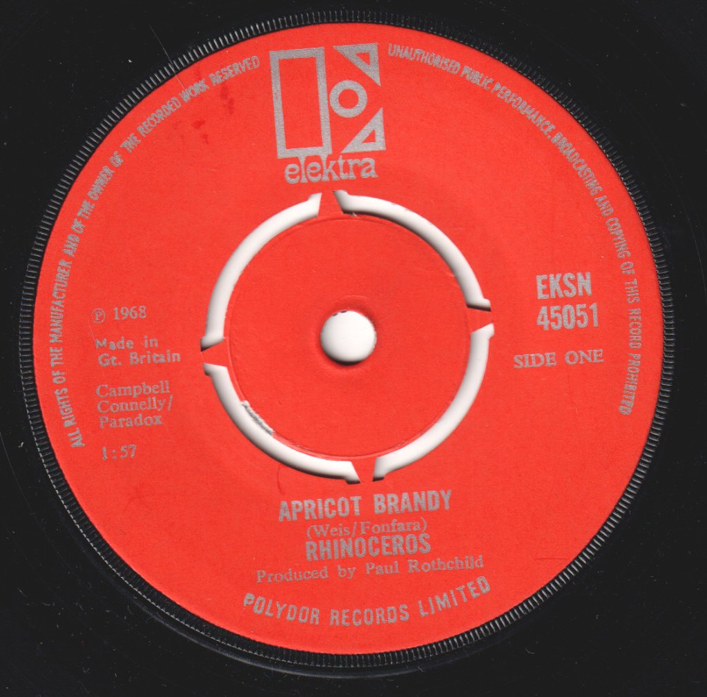 Rhinoceros - Apricot Brandy - 7 Inch