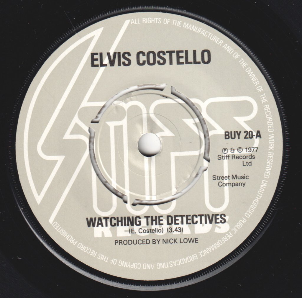 Elvis Costello - Watching The Detectives - 7 Inch