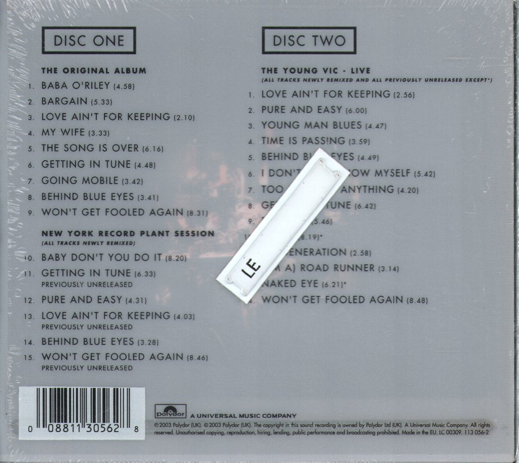 Who - Who's Next - Double Cd