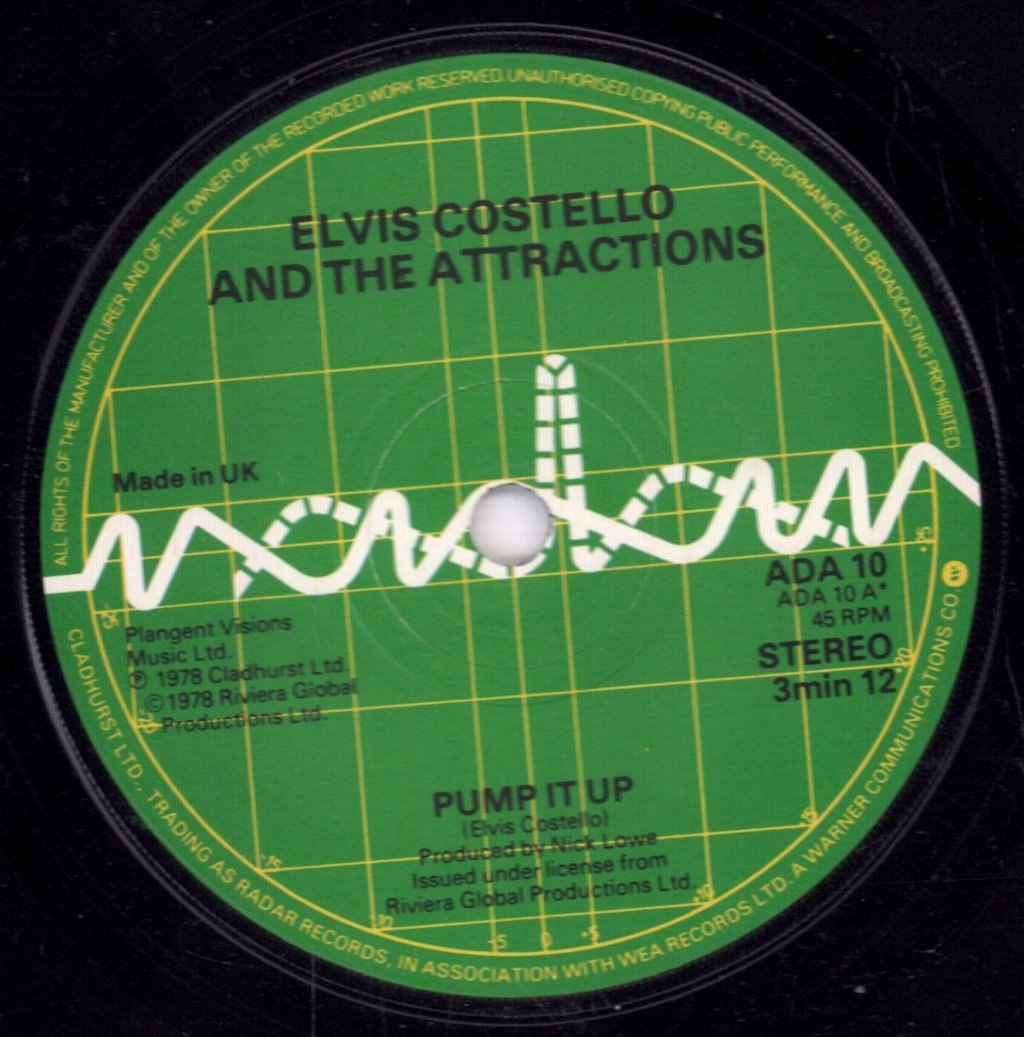 Elvis Costello - Pump It Up - 7 Inch