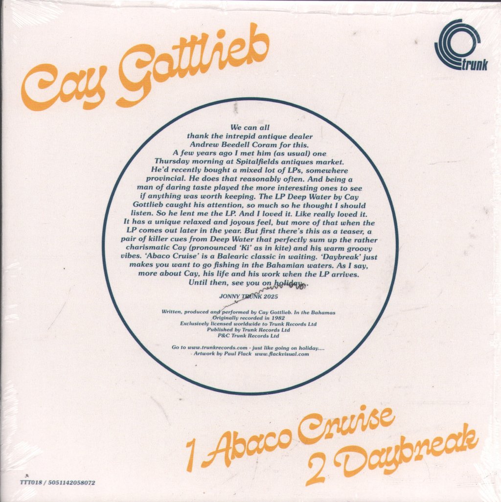 Cay Gottlieb - Abaco Cruise - 7 Inch