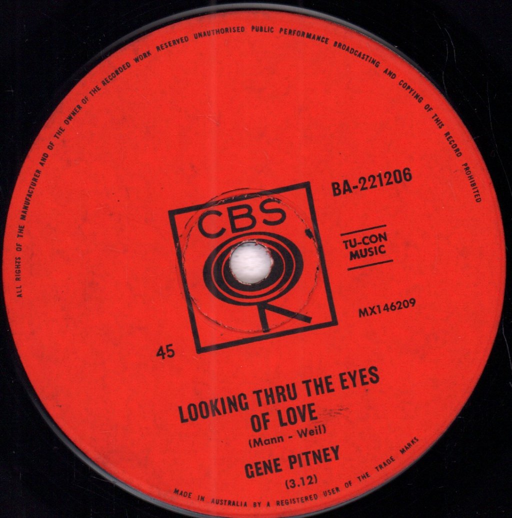 Gene Pitney - Looking Through The Eyes Of Love - 7 Inch