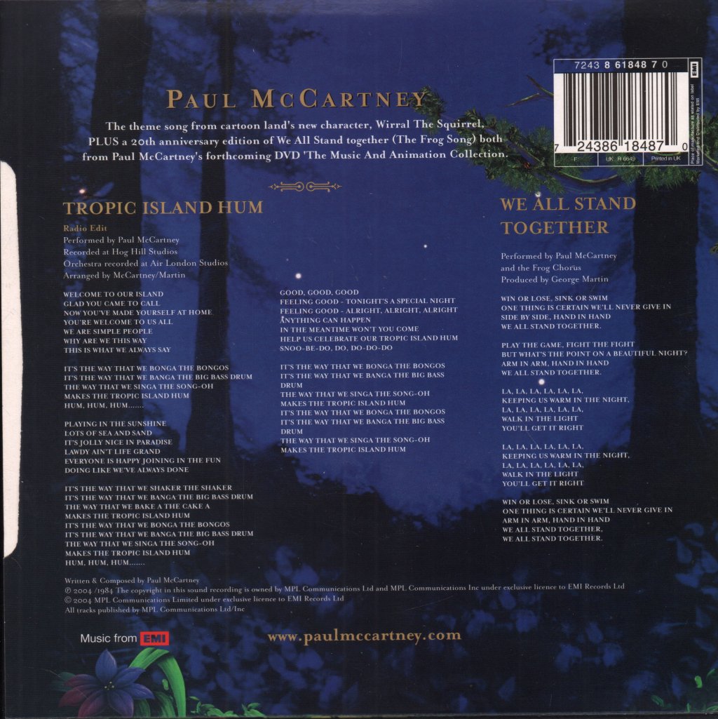 Paul McCartney - Tropic Island Hum - 7 Inch