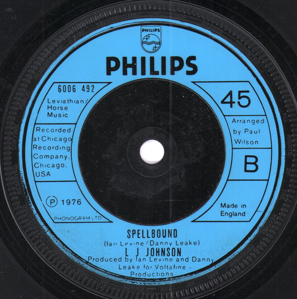 L.J. Johnson - Your Magic Put A Spell On Me - 7 Inch