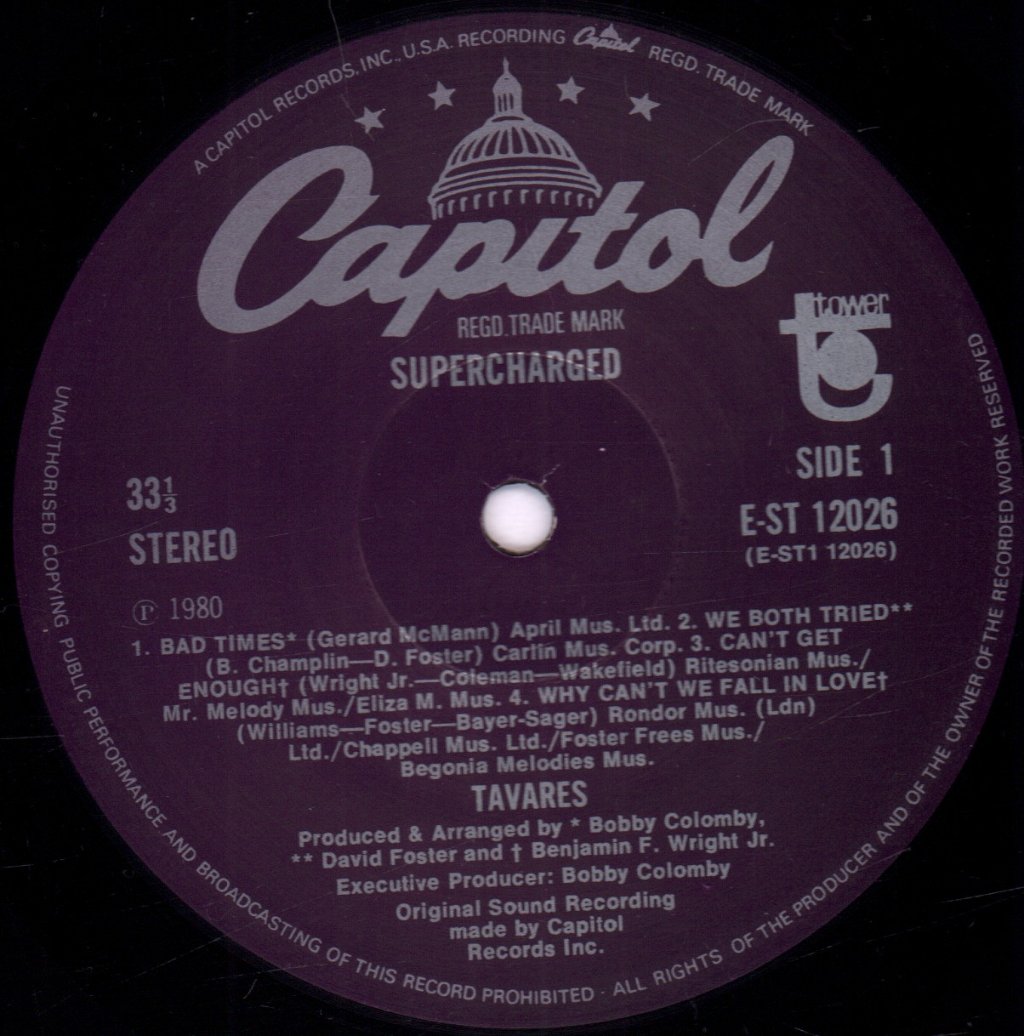 Tavares - Supercharged - Lp