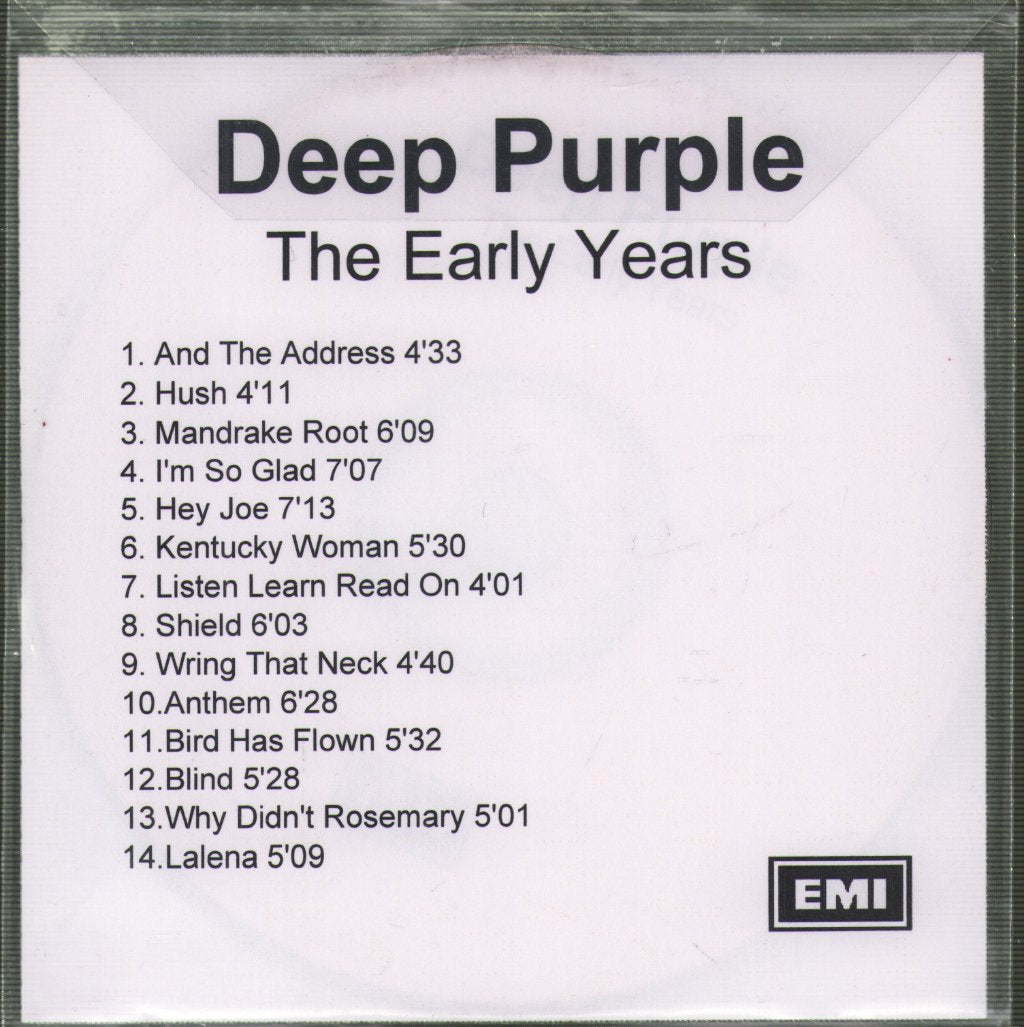 Deep Purple - Early Years - Cdr