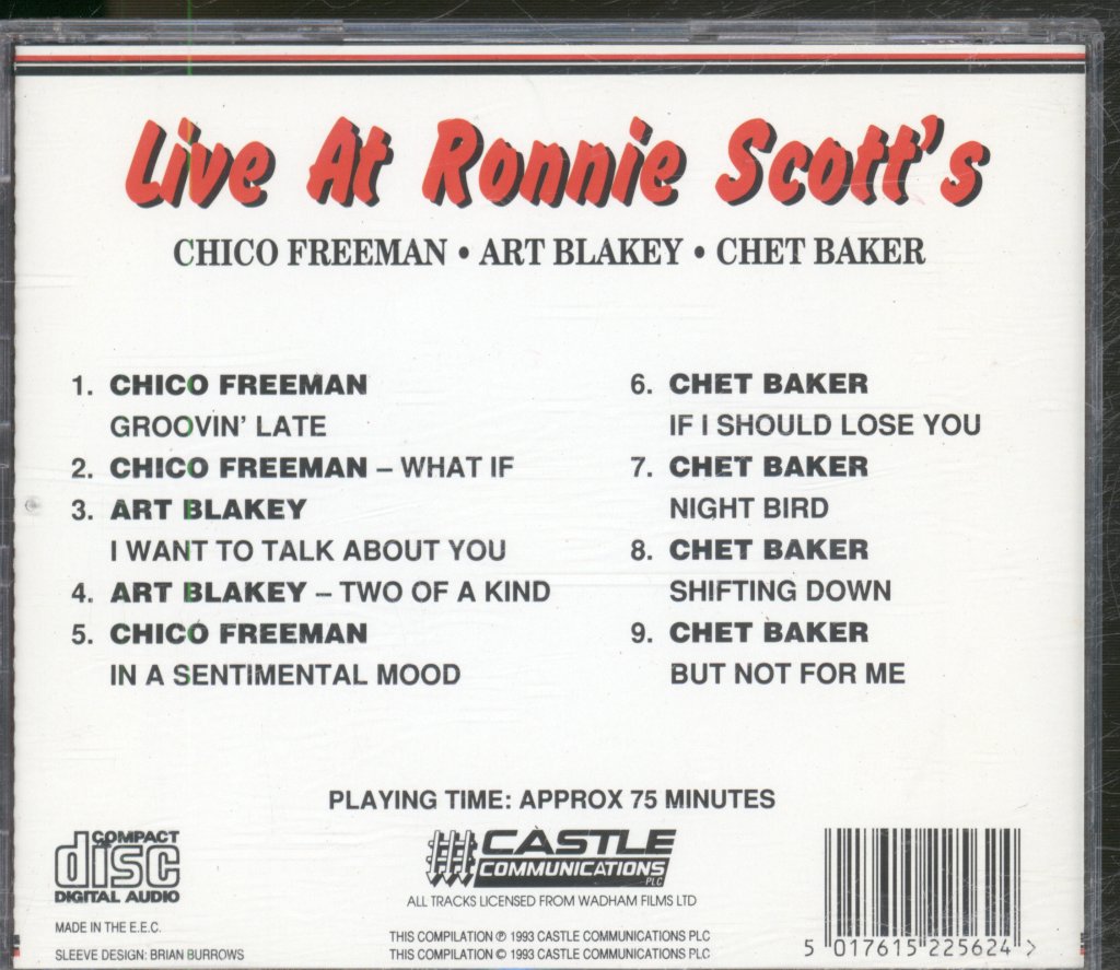 Various Artists - Live At Ronnie Scott's - Cd