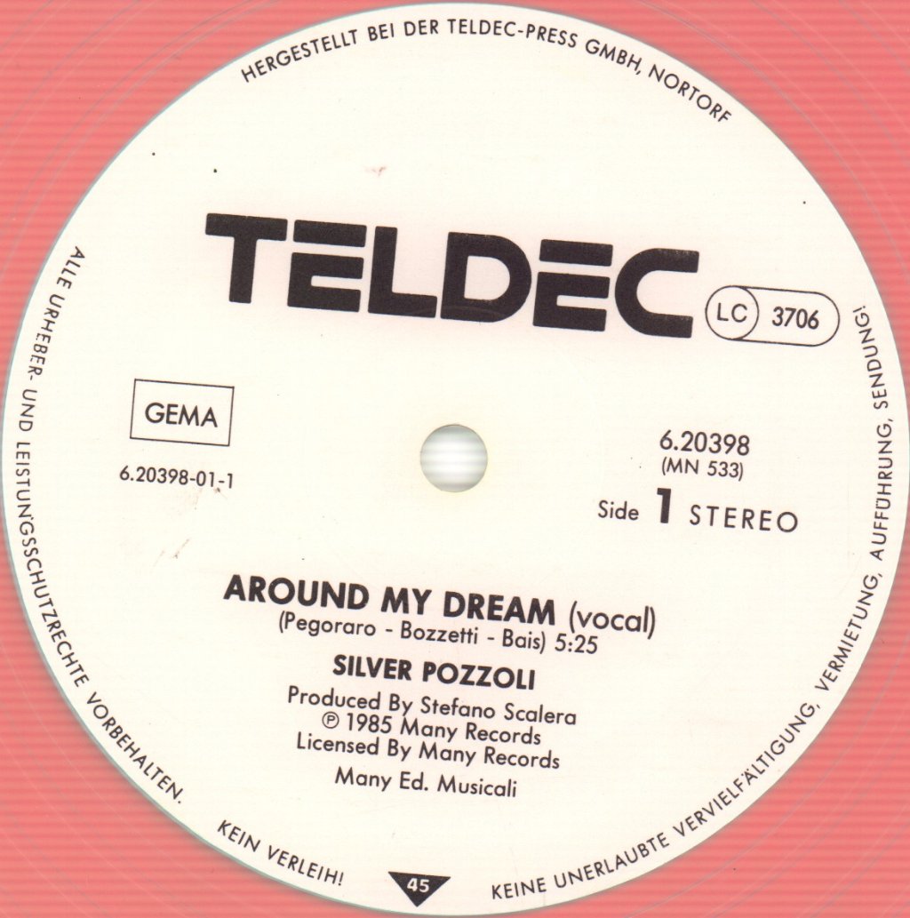 Silver Pozzoli - Around My Dream - 12 Inch