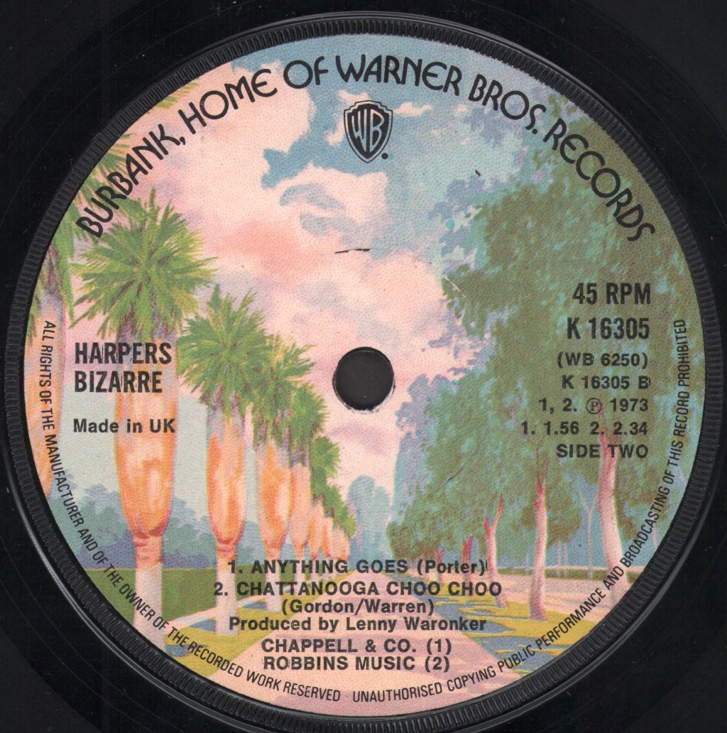 Harpers Bizarre - 59th Street Bridge Song - 7 Inch