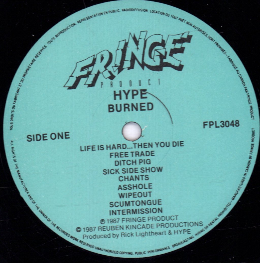 Hype - Burned - Lp