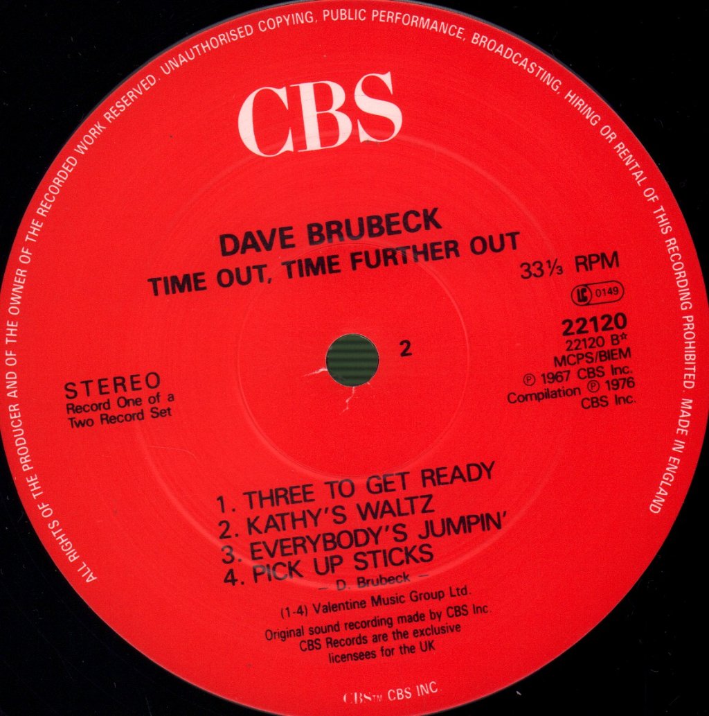 Dave Brubeck Quartet - Time Out / Time Further Out - Double Lp
