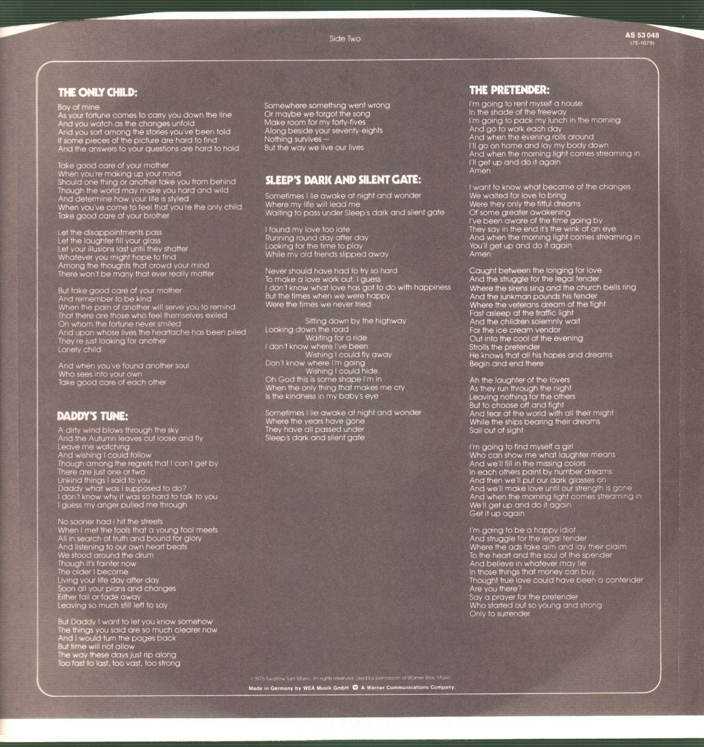 Jackson Browne - Pretender - Lp