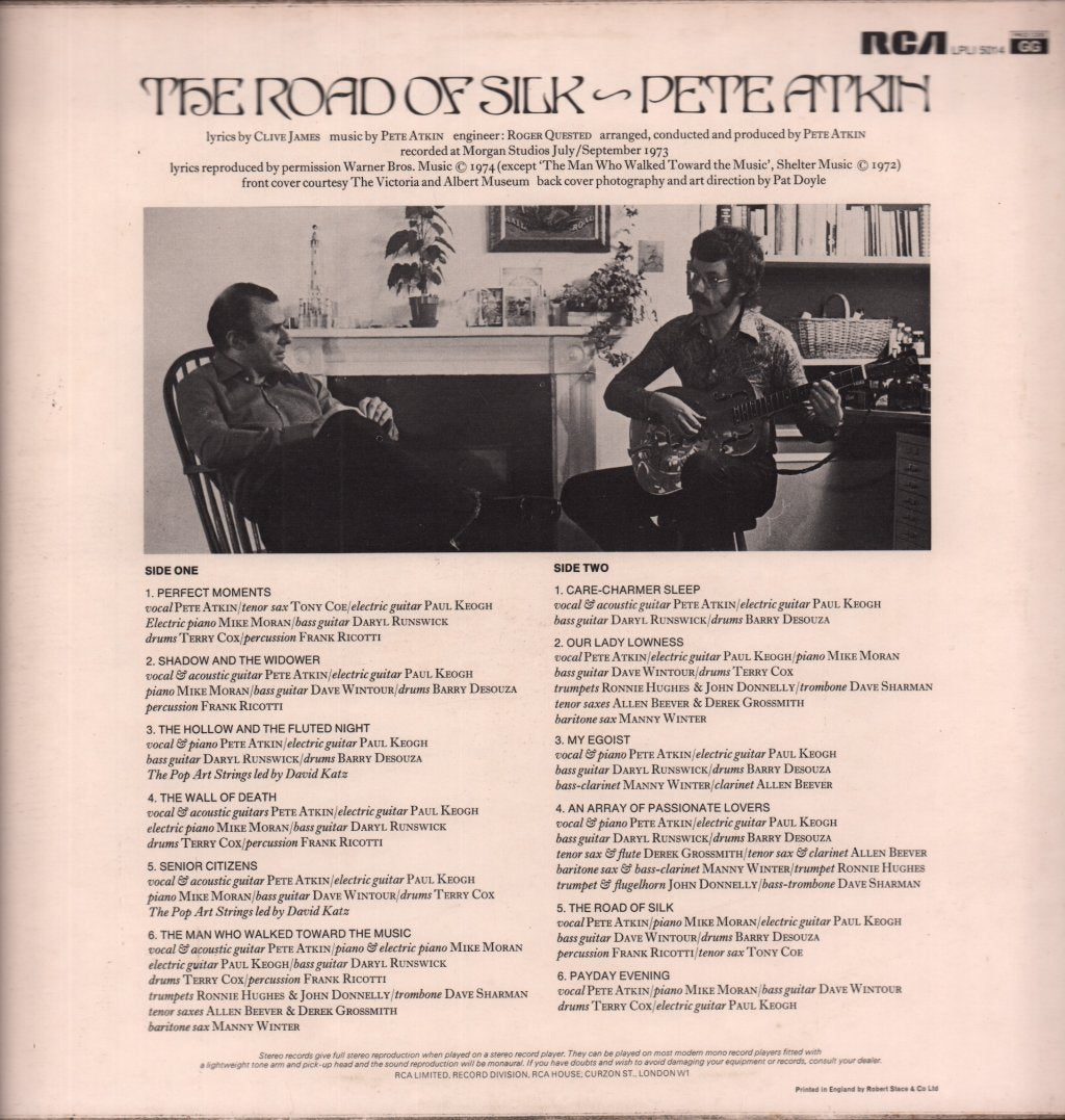 Pete Atkin - Road Of Silk - Lp