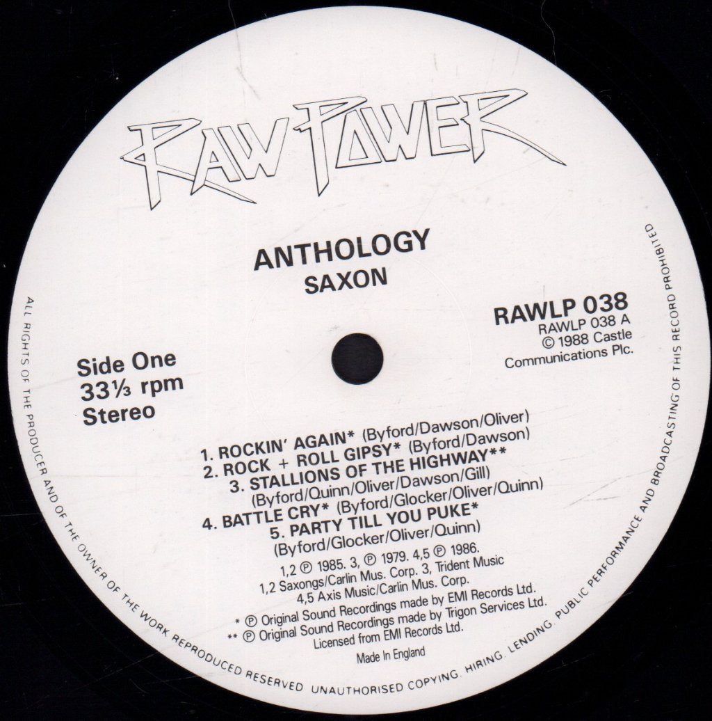 Saxon - Anthology - Double Lp
