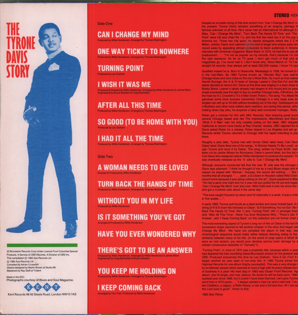 Tyrone Davis - Story - Lp