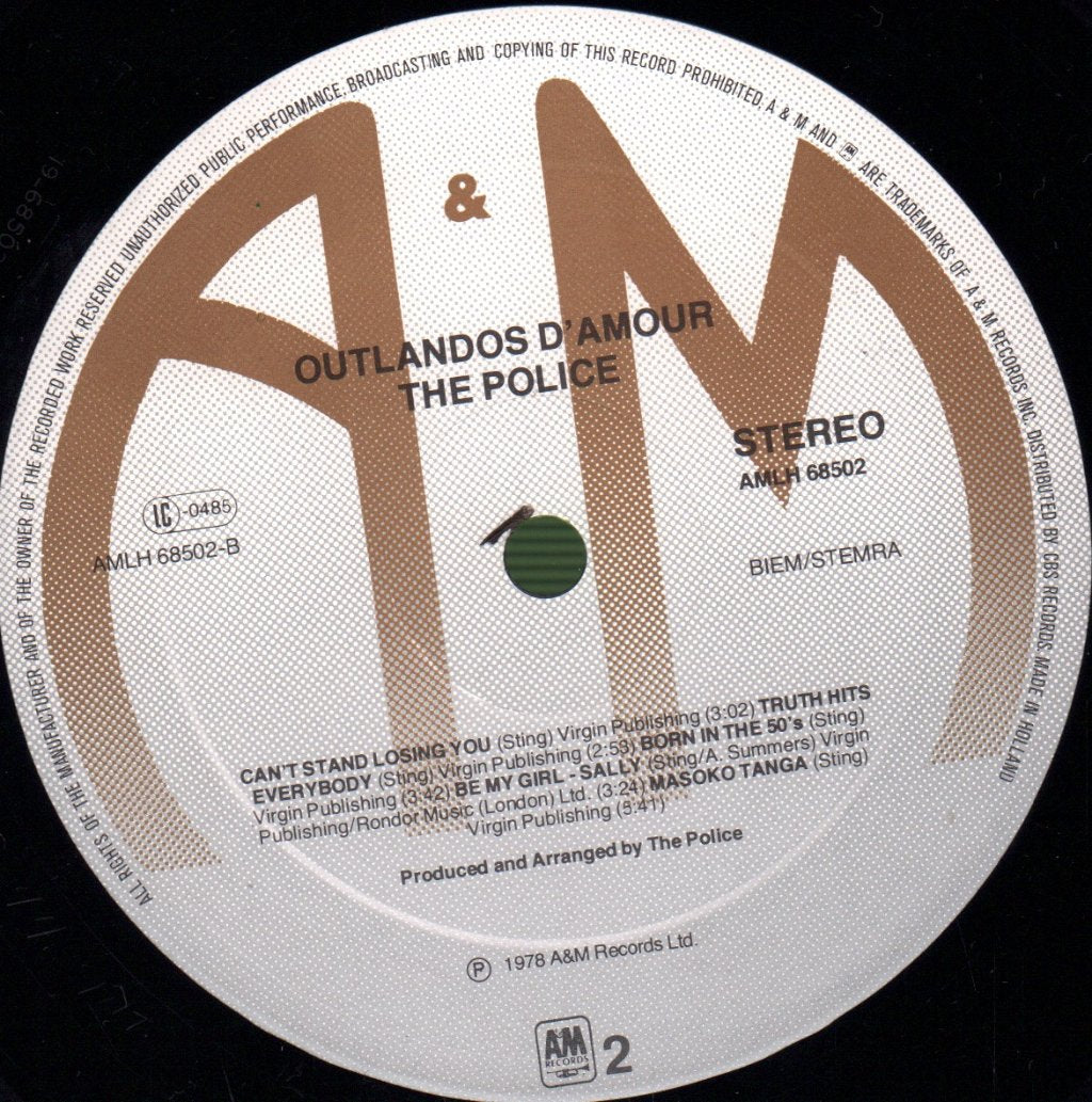 Police - Outlandos D'amour - Lp