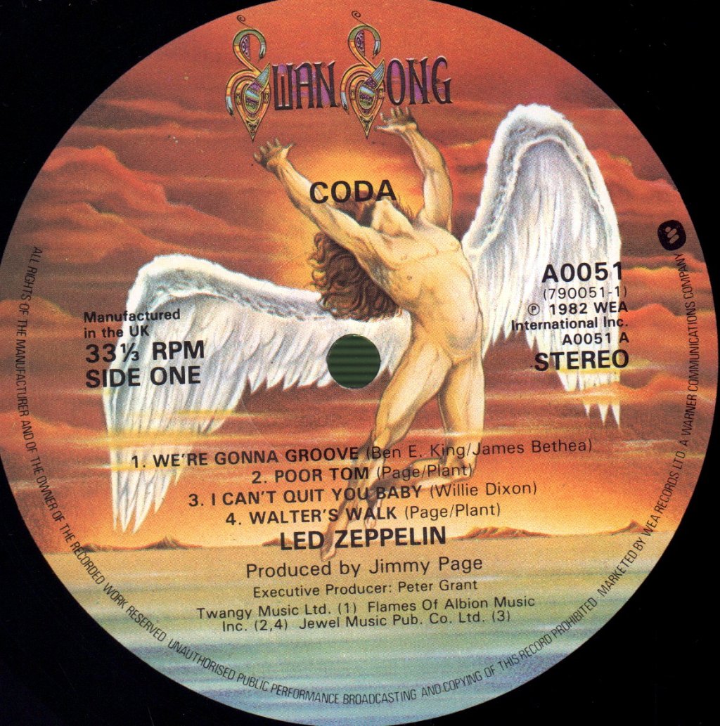 Led Zeppelin - Coda - Lp