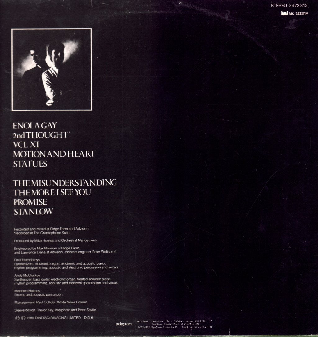 Orchestral Manoeuvres In The Dark - Organisation - Lp