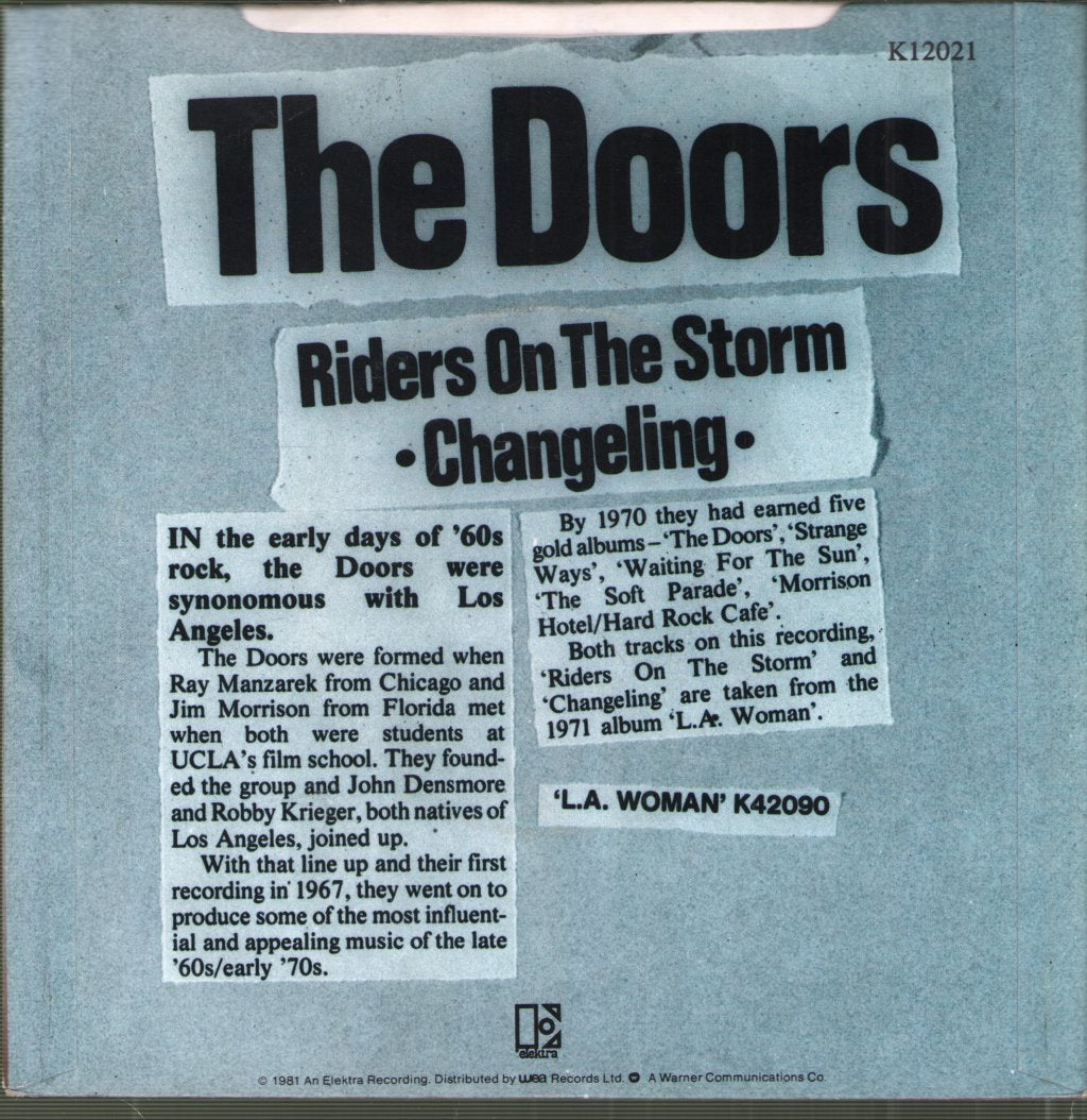 Doors - Riders On The Storm - 7 Inch