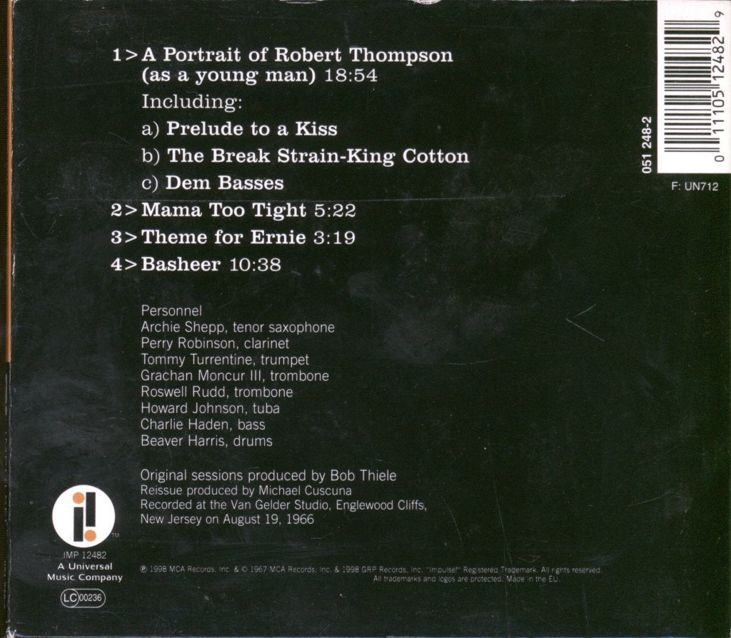 Archie Shepp - Mama Too Tight - Cd