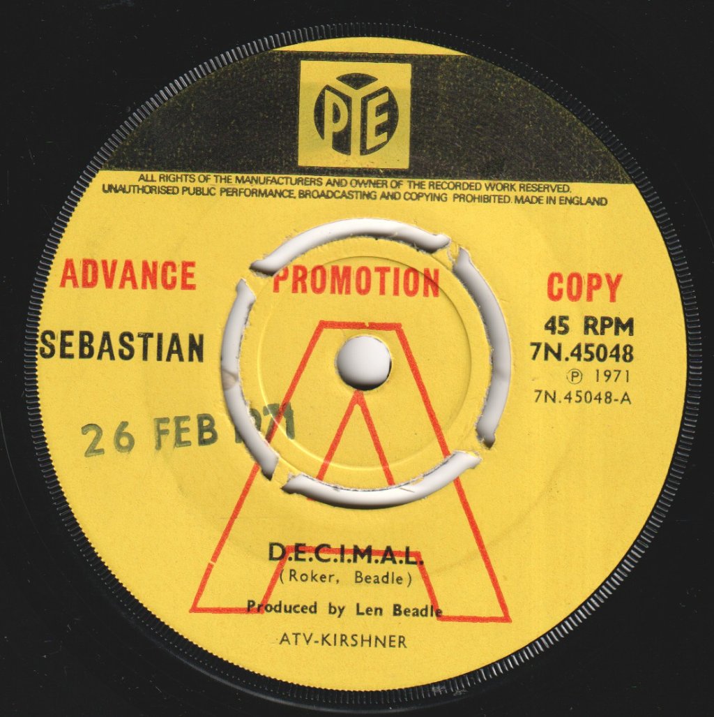 Sebastian - D.e.c.i.m.a.l. - 7 Inch