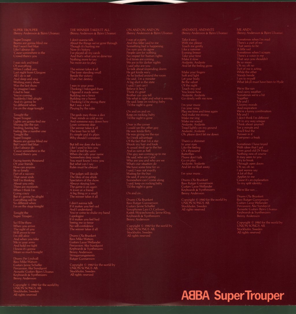 ABBA - Super Trouper - Lp