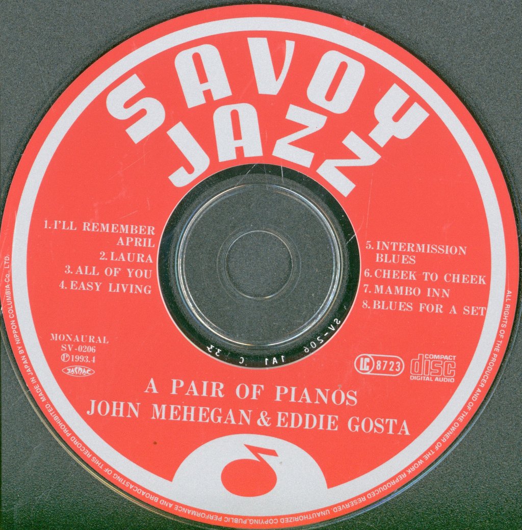 John Mehegan And Eddie Gosta - A Pair Of Pianos - Cd
