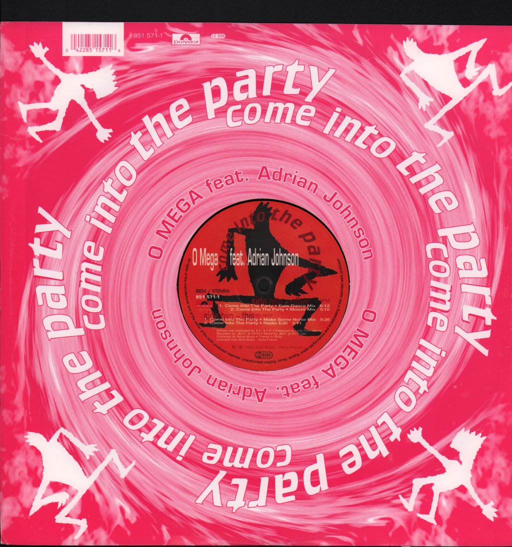 O Mega Feat. Adrian Johnson - Come Into The Party - 12 Inch