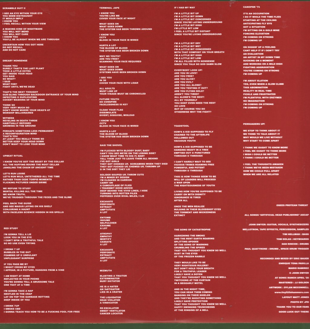 Thee Oh Sees - Protean Threat - Lp