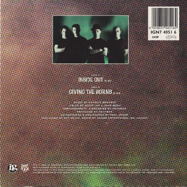 Anthrax - Inside Out / Giving The Horns - 7 Inch