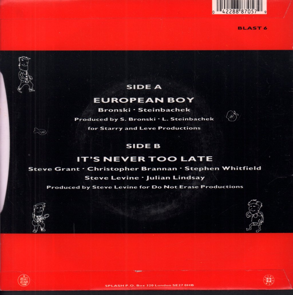 Splash (80'S Pop Group) - European Boy - 7 Inch