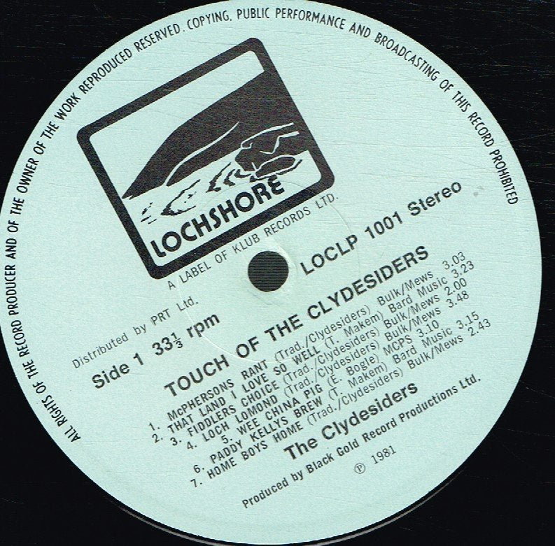 Clydesiders - A Touch Of The Clydesiders - Lp