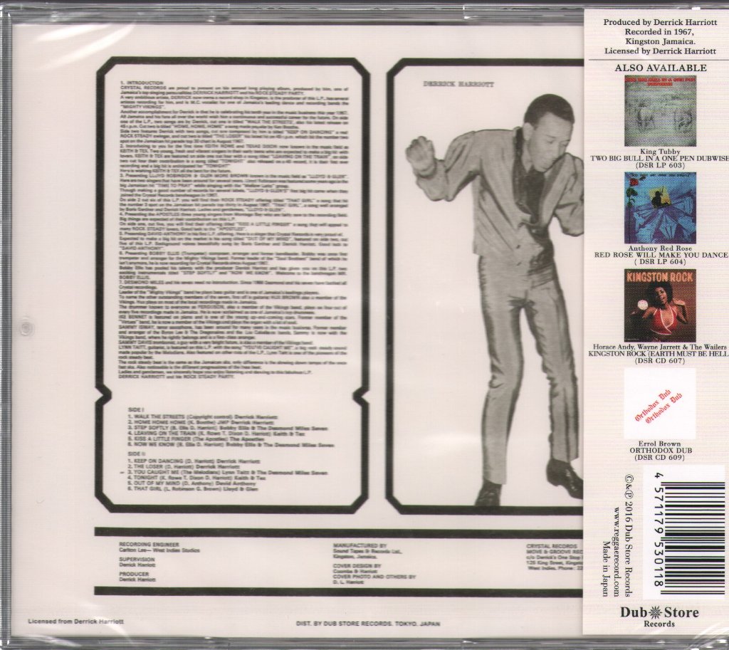 Derrick Harriott - Rock Steady Party - Cd