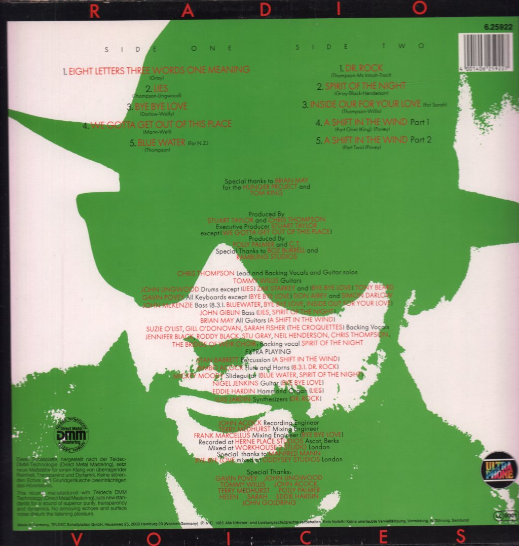 chris thompson featuring brian may (queen) - Radio Voices - Lp