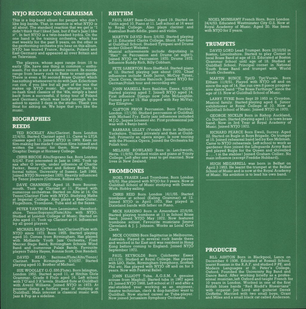 National Youth Jazz Orchestra - n.y.j.o. - Lp