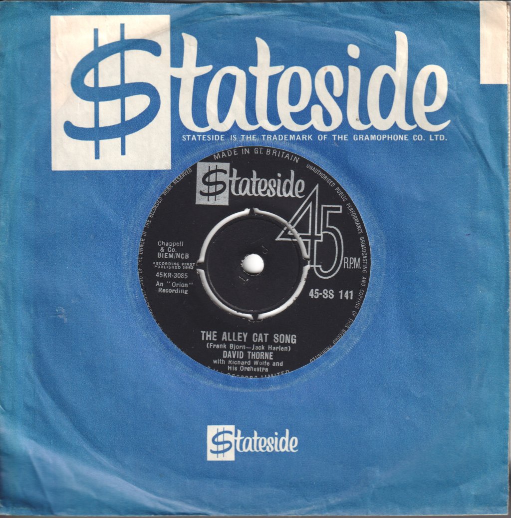 David Thorne - Alley Cat Song - 7 Inch