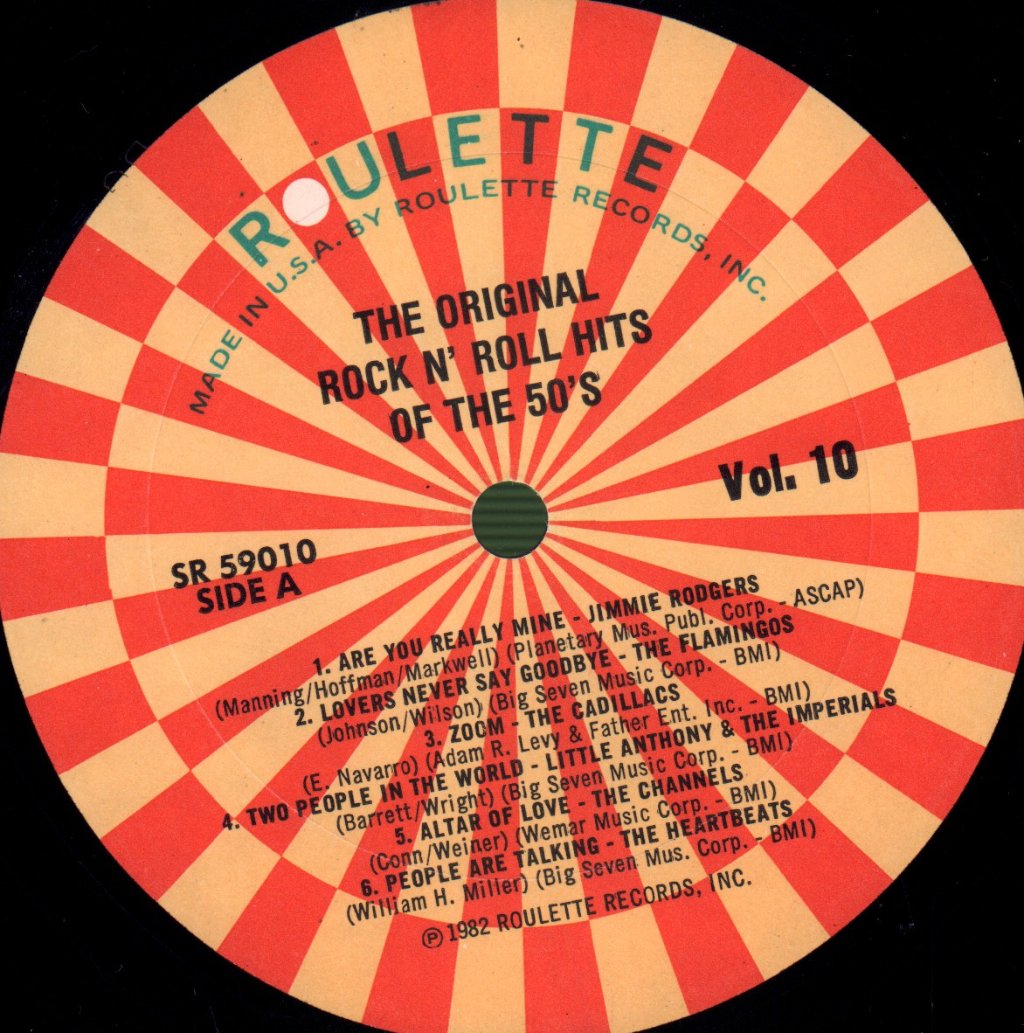 Various Artists - Original Rock N' Roll Hits Of The 50's Vol. 10 - Lp