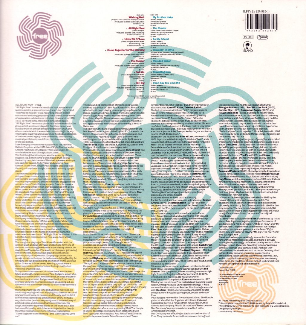 Free - All Right Now (Best Of) - Lp