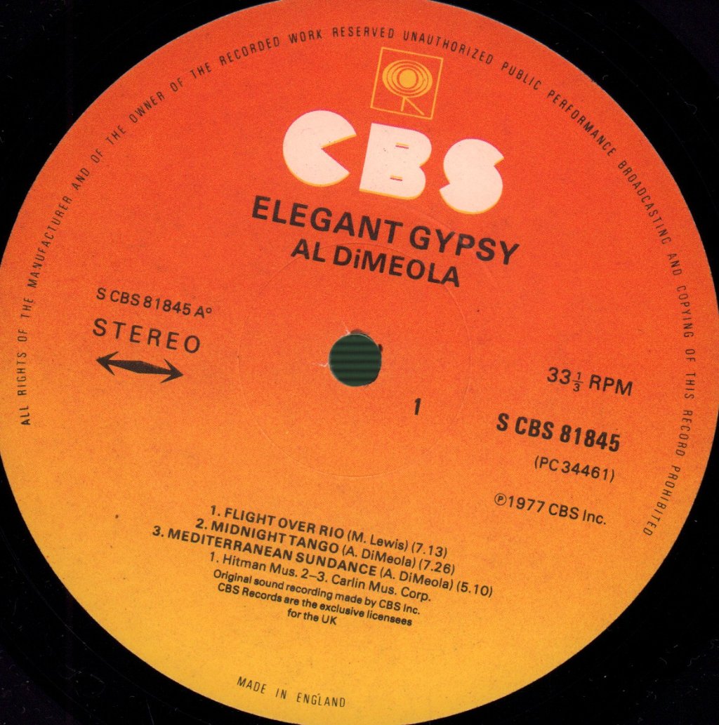 Al Di Meola - Elegant Gypsy - Lp