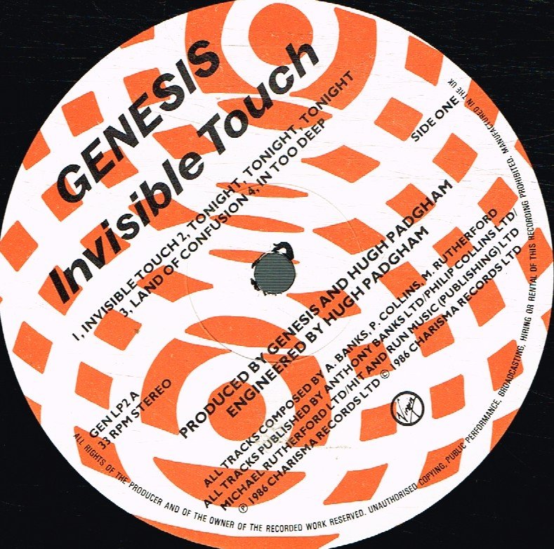 Genesis - Invisible Touch - Lp
