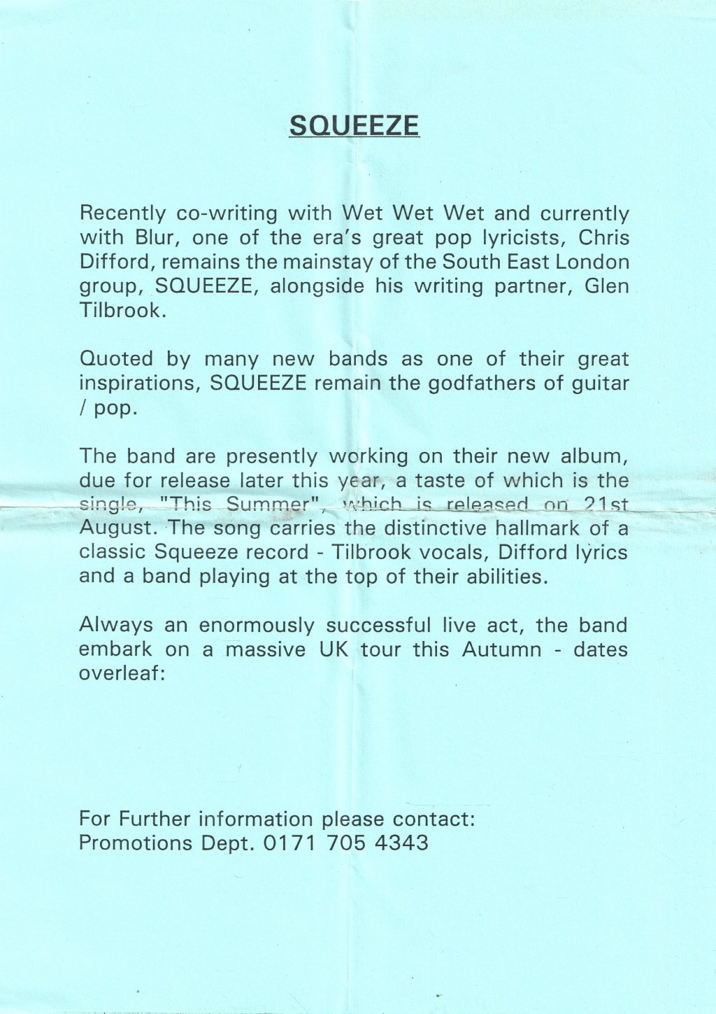 Squeeze - This Summer - Cd