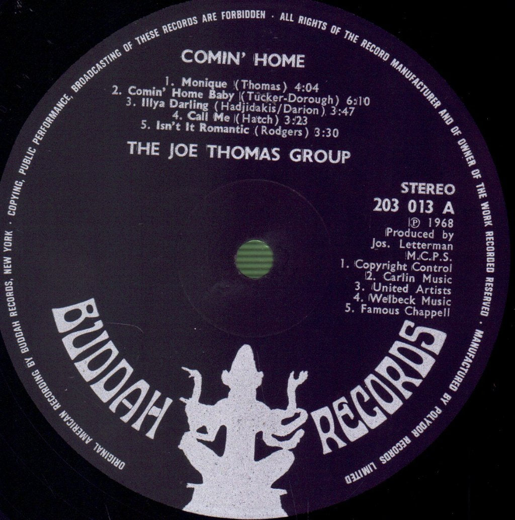 Joe Thomas Group - Comin' Home - Lp