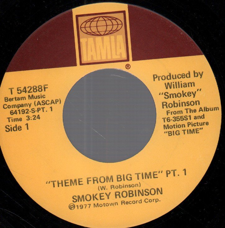 Smokey Robinson - Theme From Big Time - 7 Inch